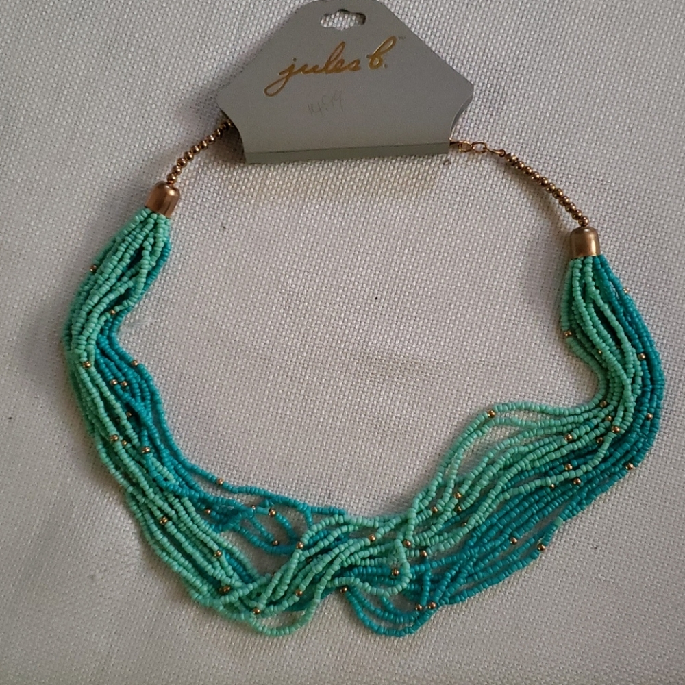 5/$20...Jules B Terquoise Multi Strand Necklace